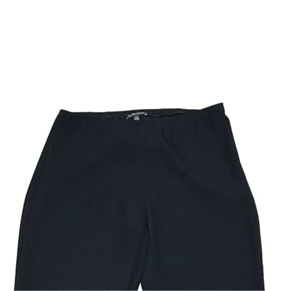 Eileen Fisher Black Straight Leg Elastic Waistband Pants Size XS - Picture 3 of 10